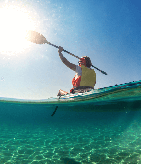 a kayaker