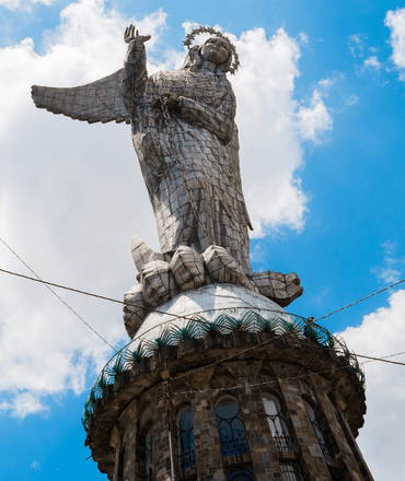 The virgin statue of Quito