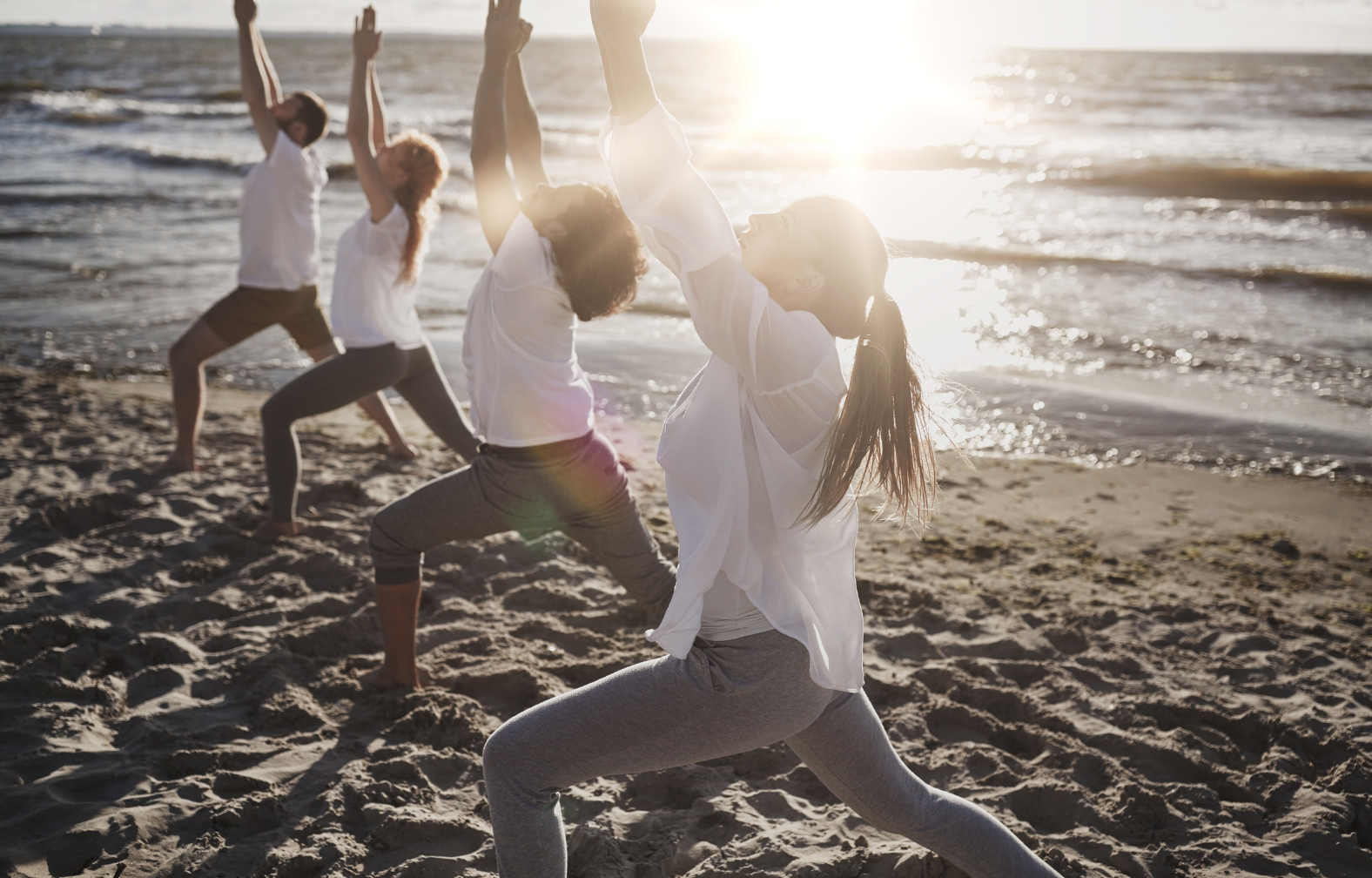 yoga on the beach