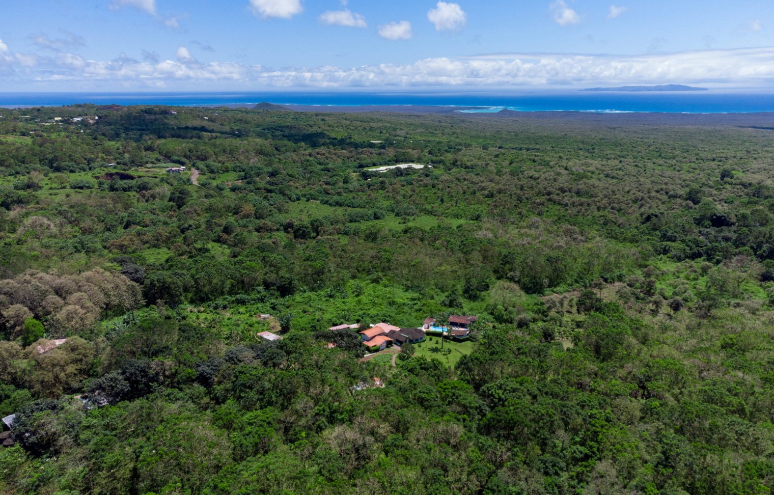 Aerial of Enchanted Galapagos Lodge