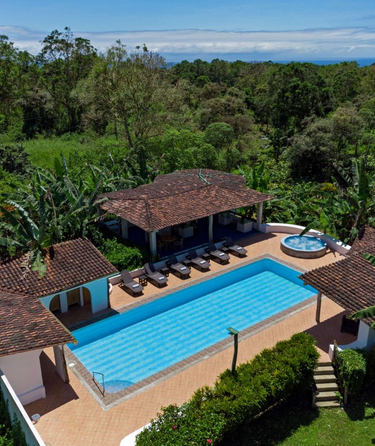 Enchanted Galapagos Lodge aerial