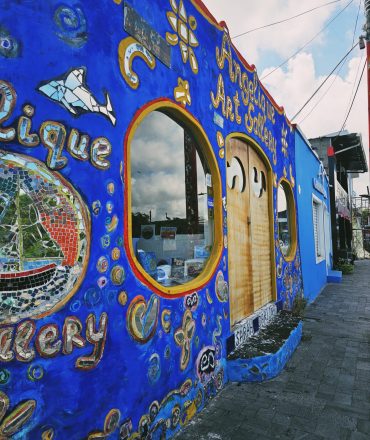 main shopping strip in Galapagos